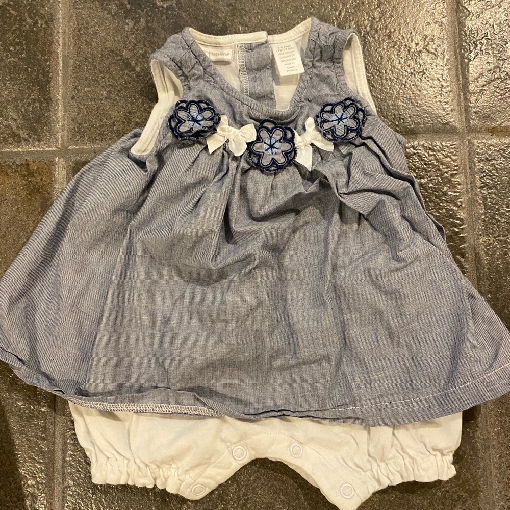 First Impressions One Piece Blue and White Outfit